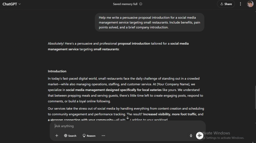 persuasive proposals