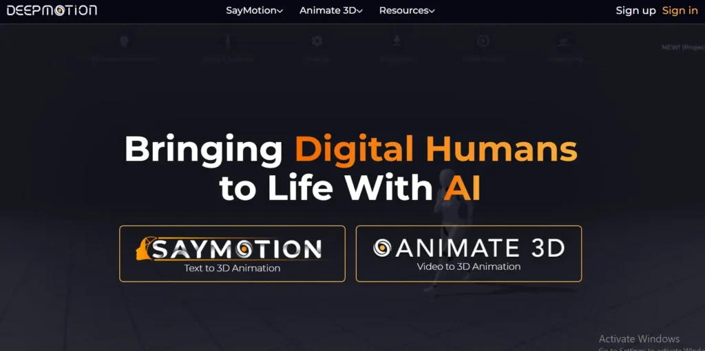 deep motion ai