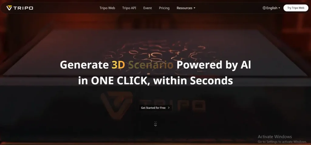 tripo 3d ai model generator