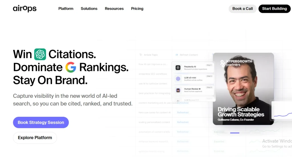 airops Best AI Tool for Writing SEO Rich Blog Content
