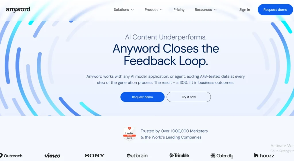 anyword Best AI Tool for Writing SEO Rich Blog Content