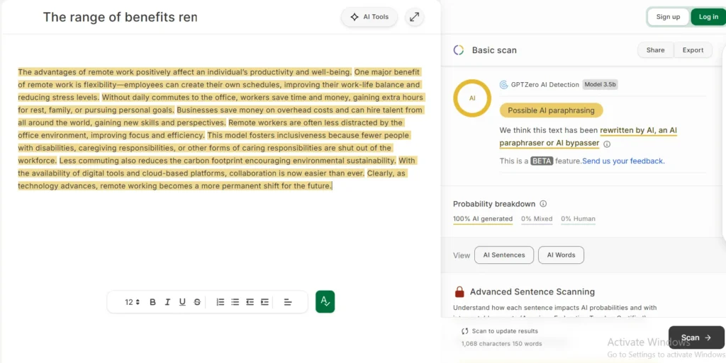writehuman results