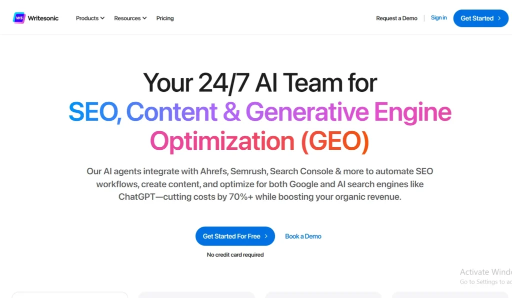 writesonic Best AI Tool for Writing SEO Rich Blog Content