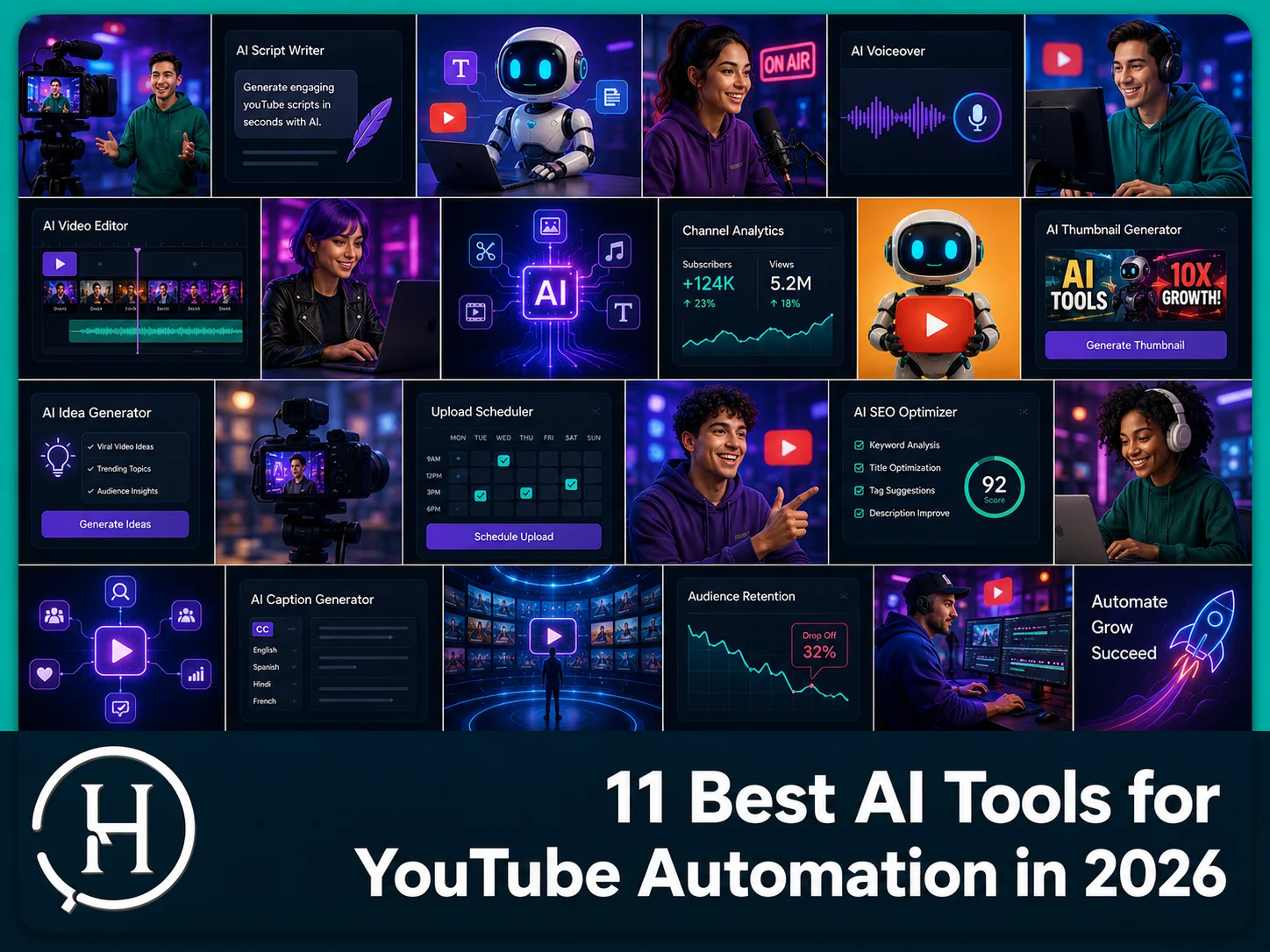 AI tools for YouTube automation