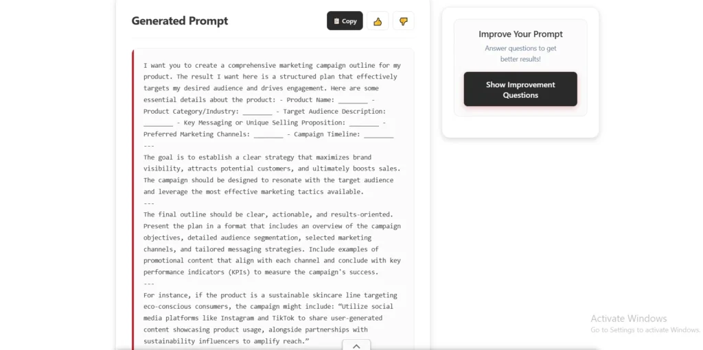 feedough ai prompt builder