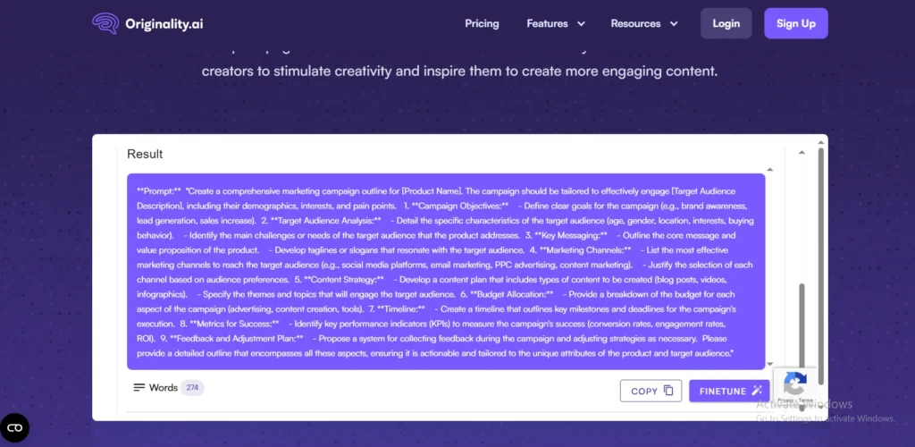 originality prompt builder