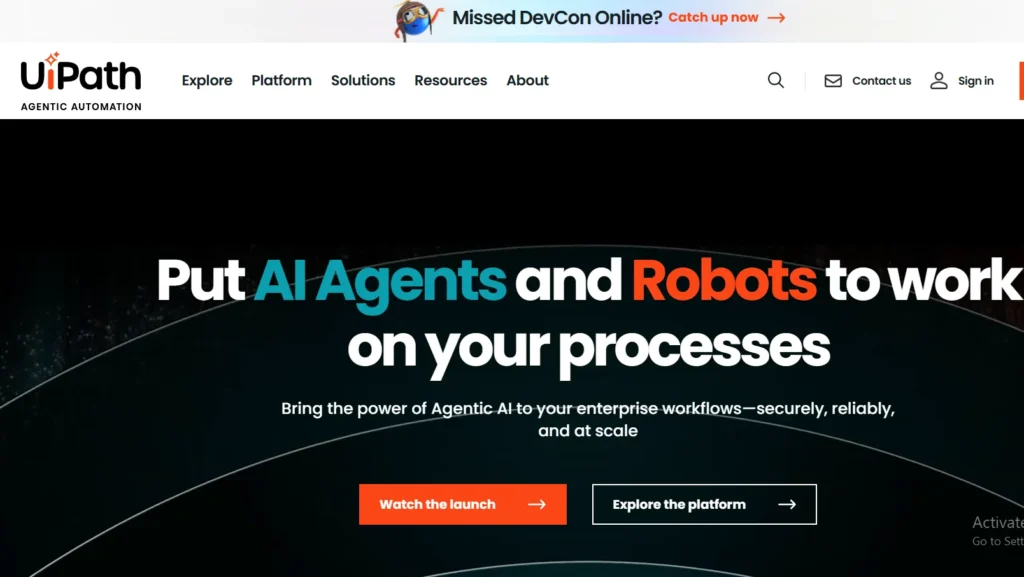 uipath workflows agentic ai